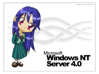  Обойка "OS-tan :: Windows NT Server 4.0" 